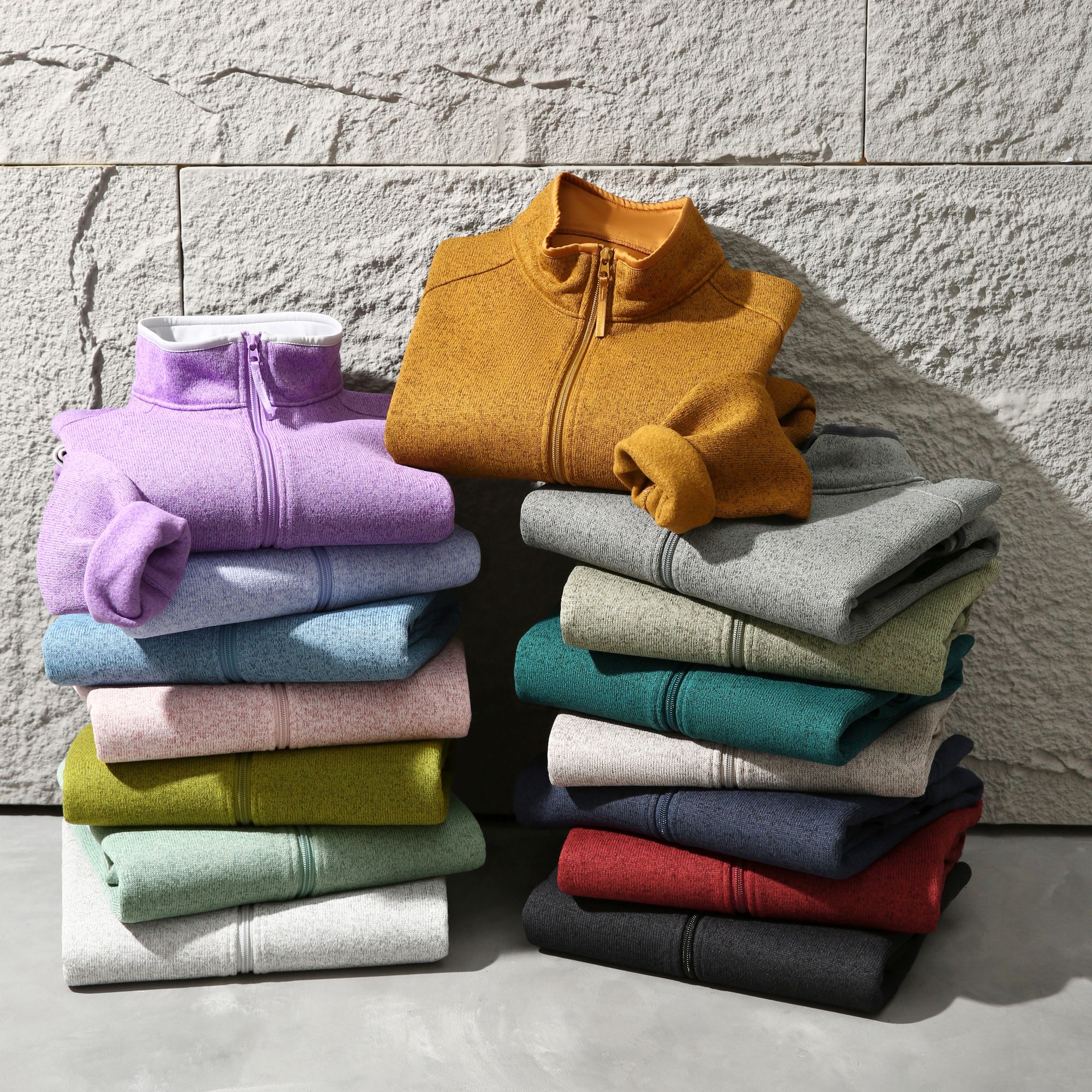 【将军工厂店】户外登山卫衣抓绒衣立领保暖外套男女款休闲针织开衫