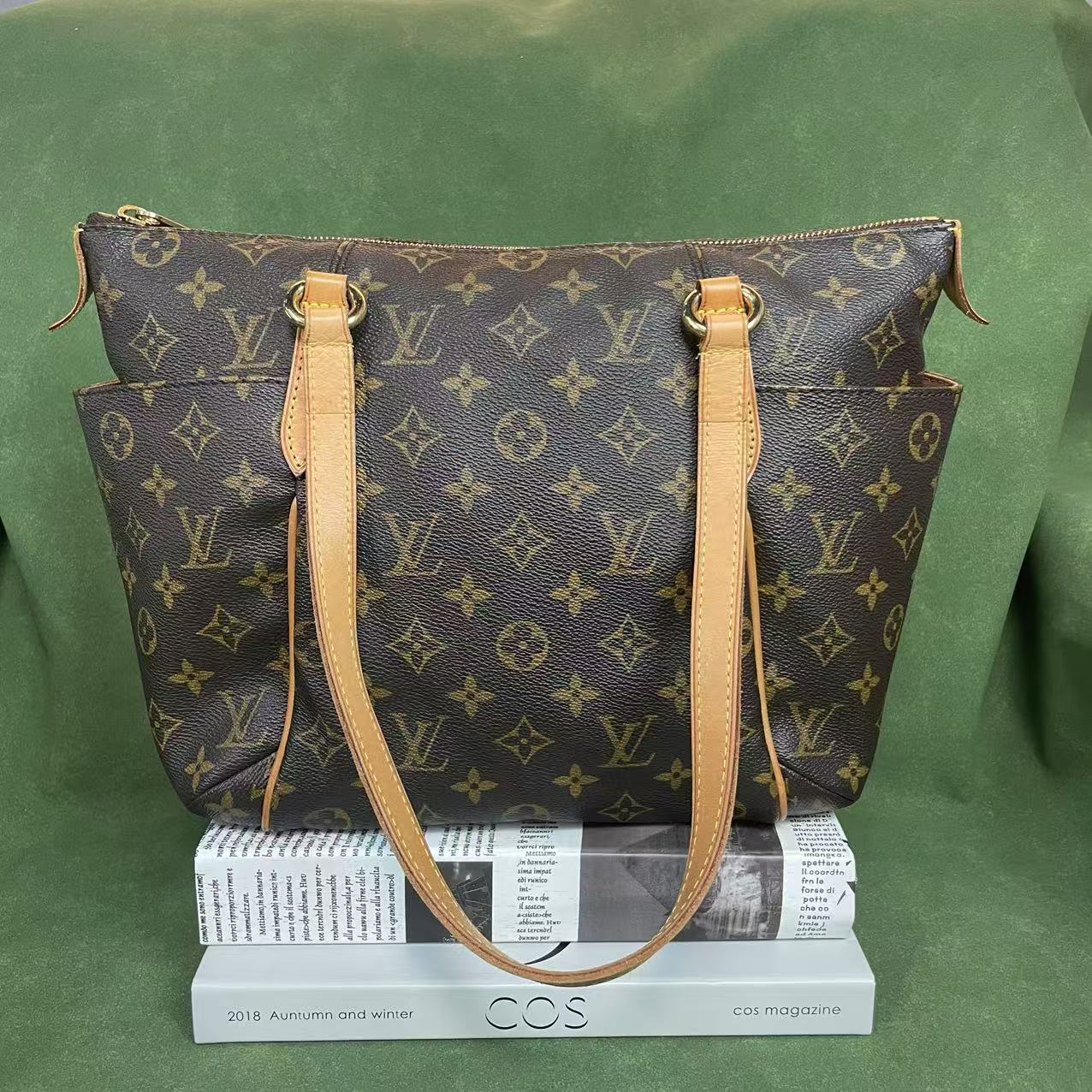 95新 LouisVuitton/路易威登 YS/老花奶粉包/编码2009