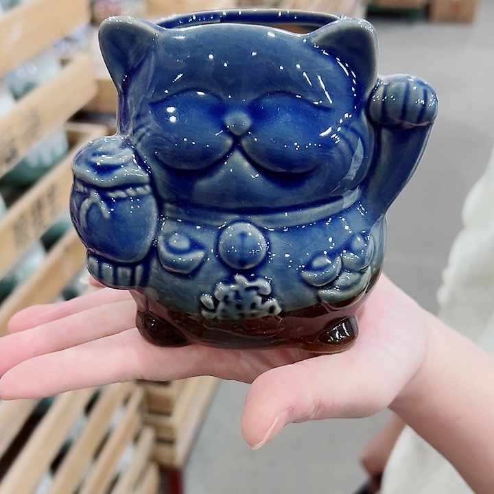 有孔.凑满10元发货多肉陶瓷花盆！