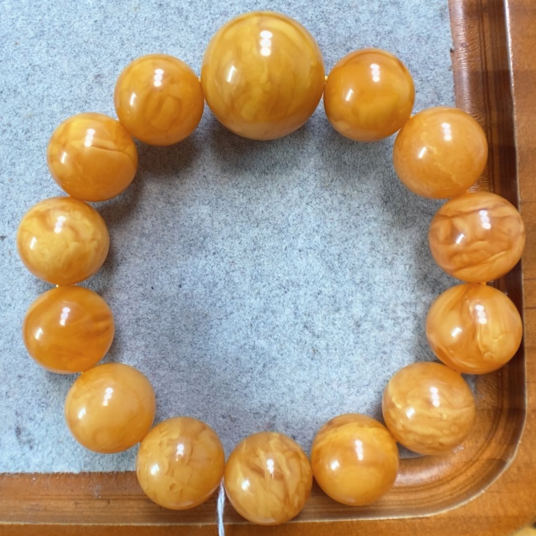 蜜蜡手串未镶嵌蜜蜡手串
