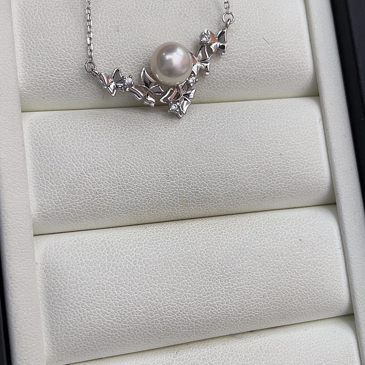 颈饰海水珍珠银S925镶嵌