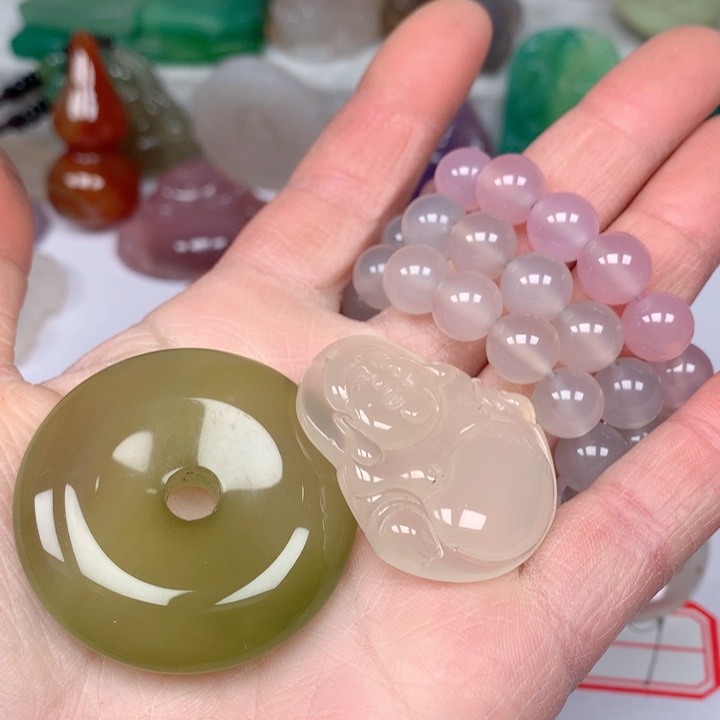 玛瑙/玉髓颈饰未镶嵌木****3