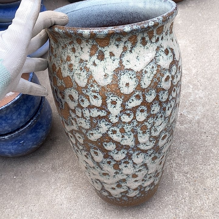 紫砂花盆口18高33瑕疵