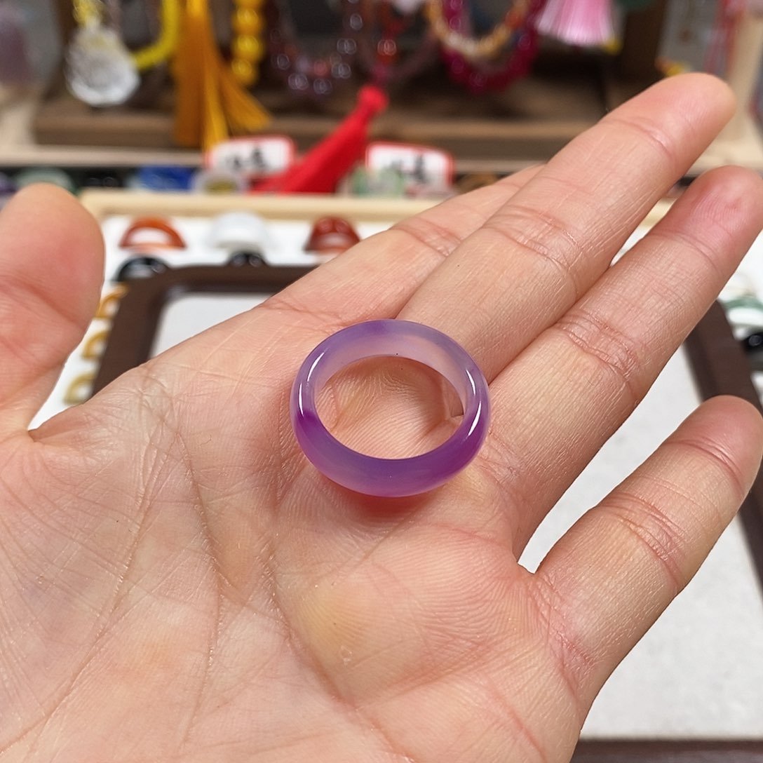玛瑙/玉髓戒指未镶嵌婧****