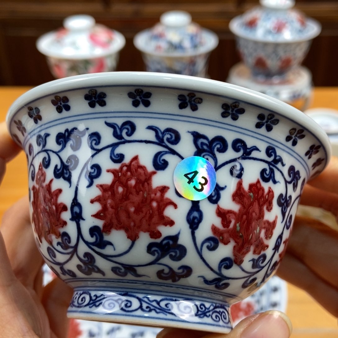 手绘现代茶具非古董