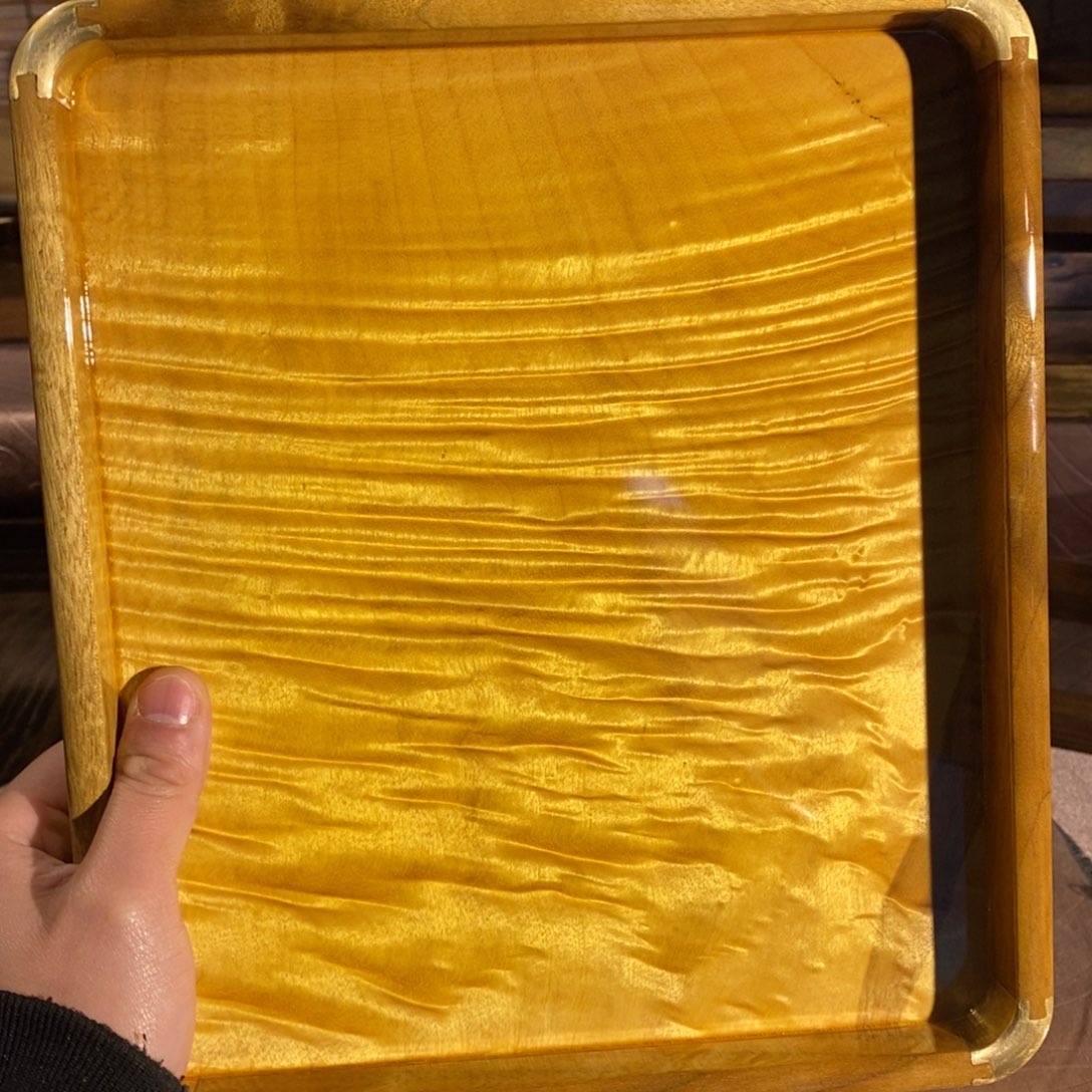 金丝楠C****坡金丝楠木文盘