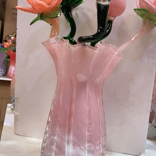 无铅玻璃花瓶高31厘米口径15厘米