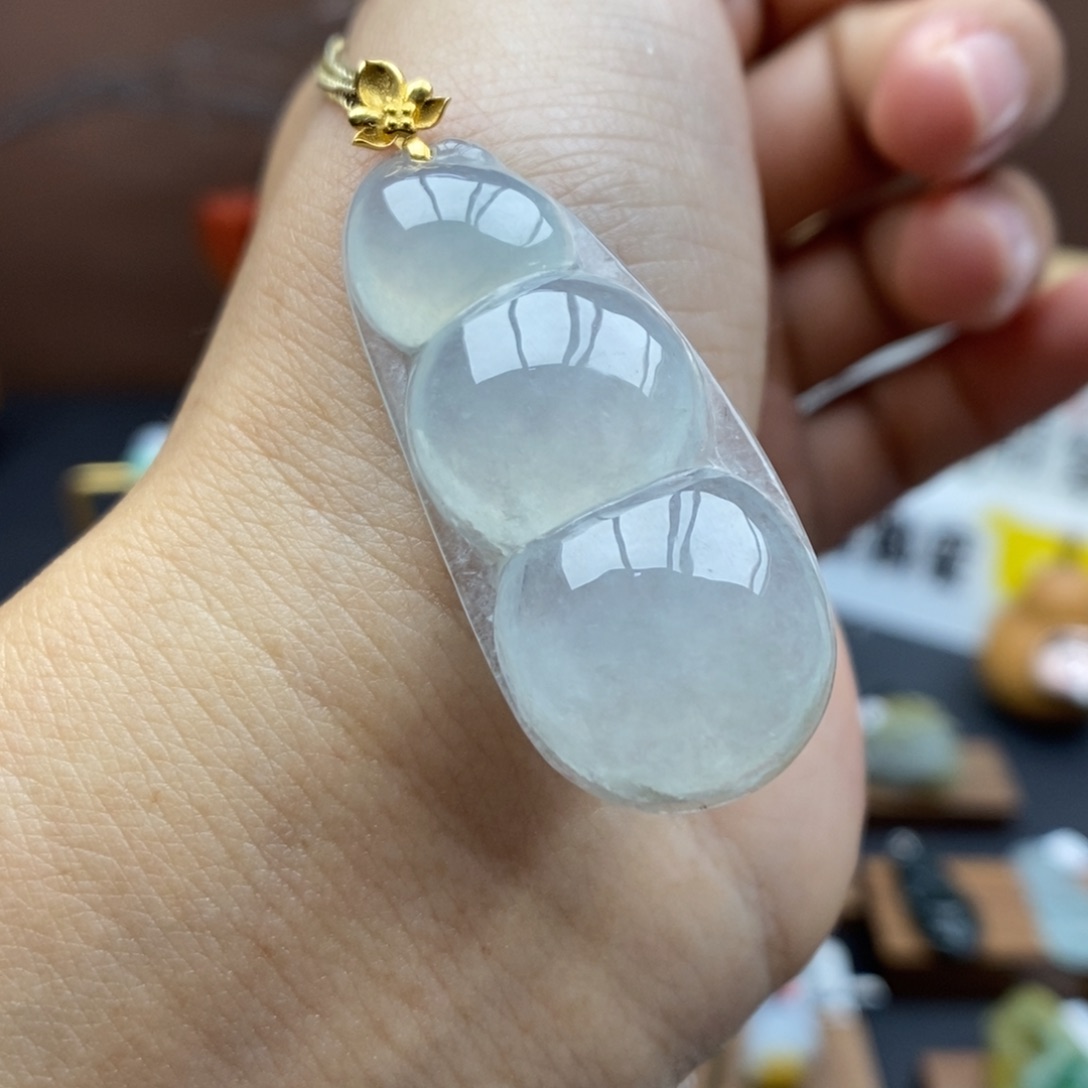 【闪购商品】颈饰18K金镶嵌翡翠77