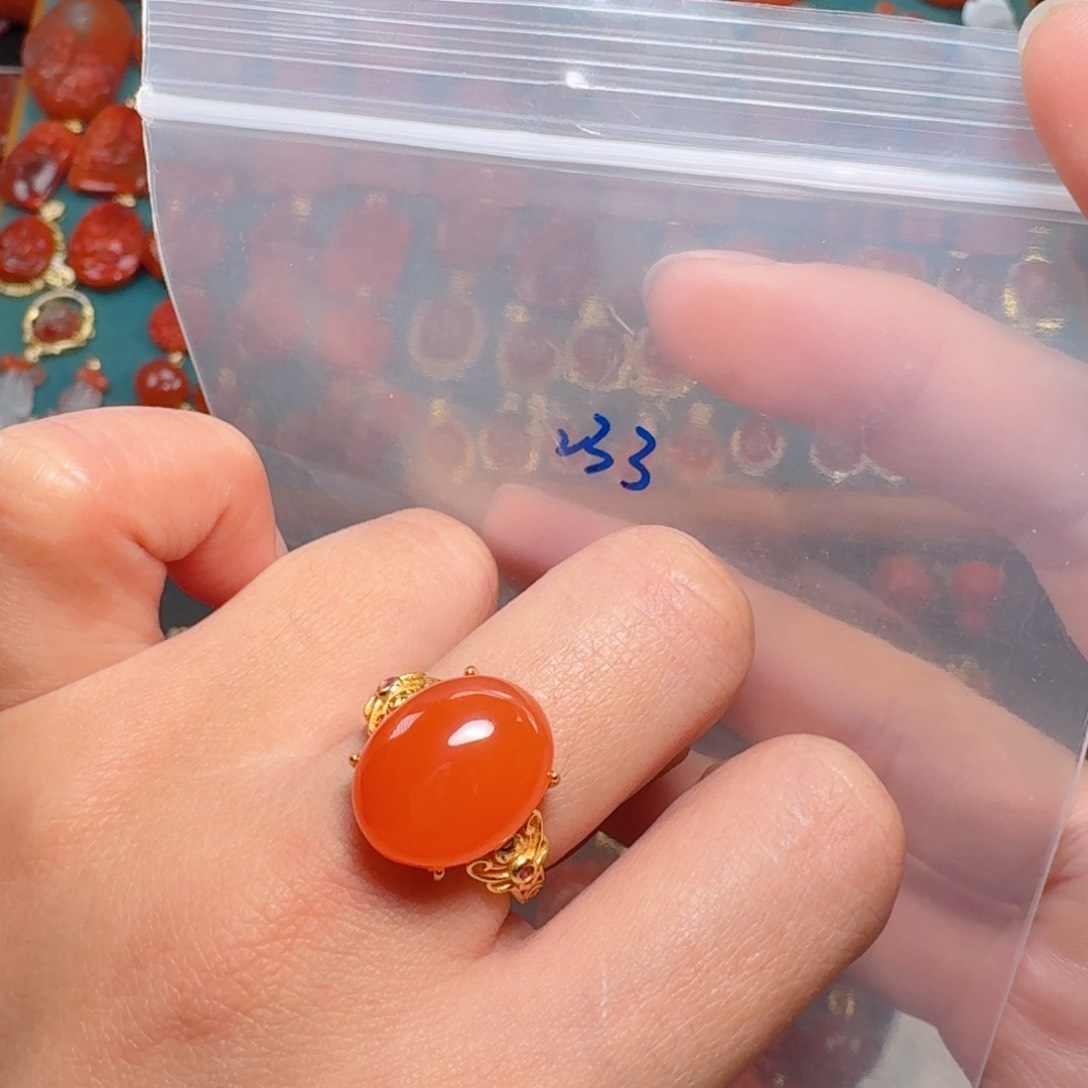 南红玛瑙南红银S925镶嵌