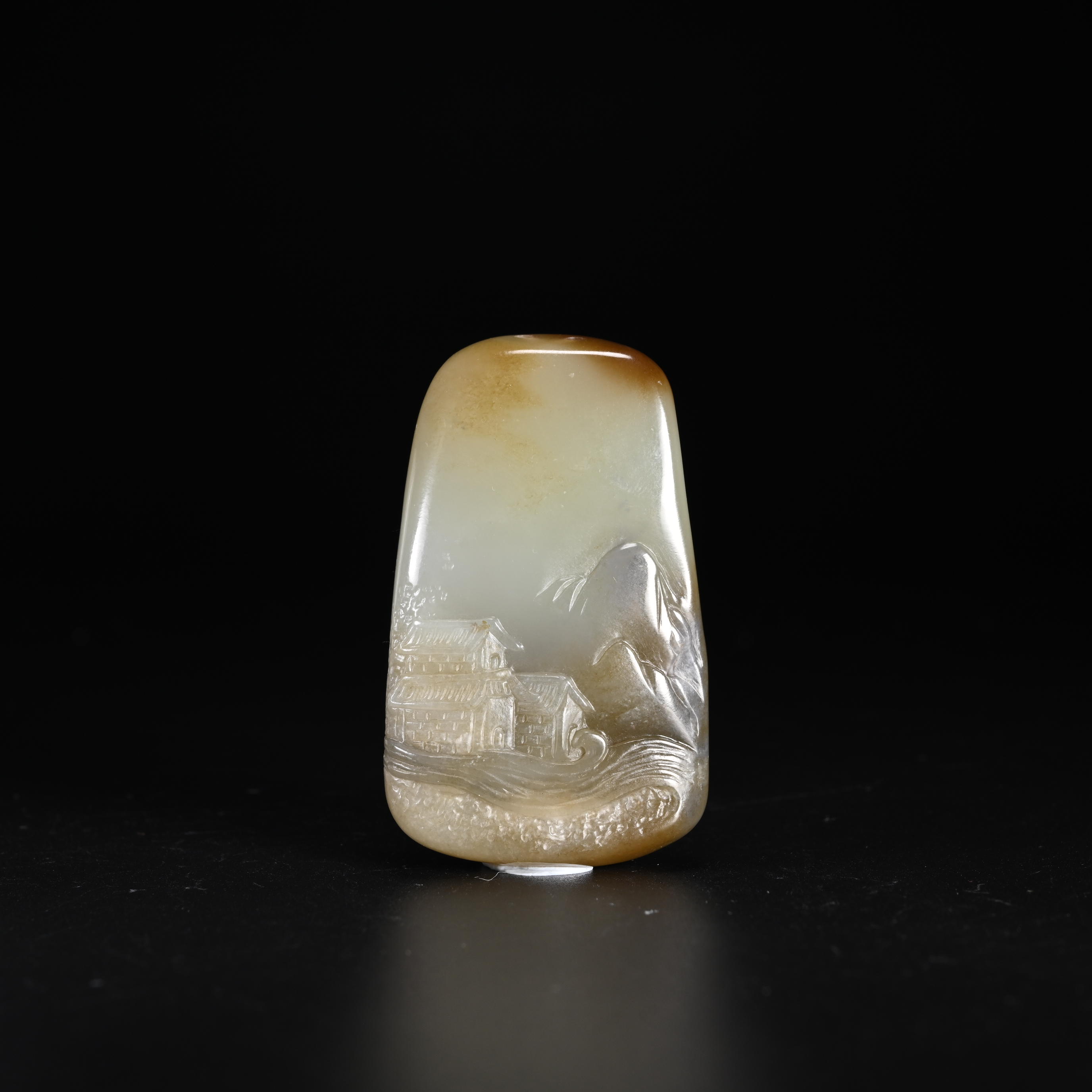 lot8817 和田玉且末糖山水人家挂牌/保利