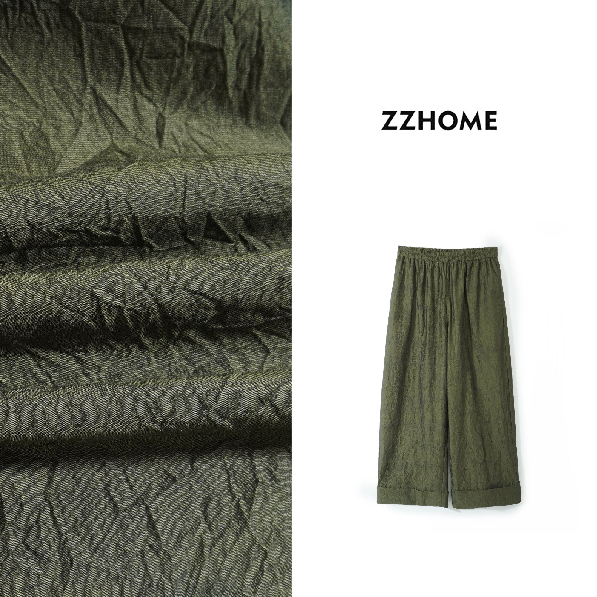 ZOZO HOME | 非常规系列褶皱轻薄时尚女装百搭通勤休闲裤q173924p