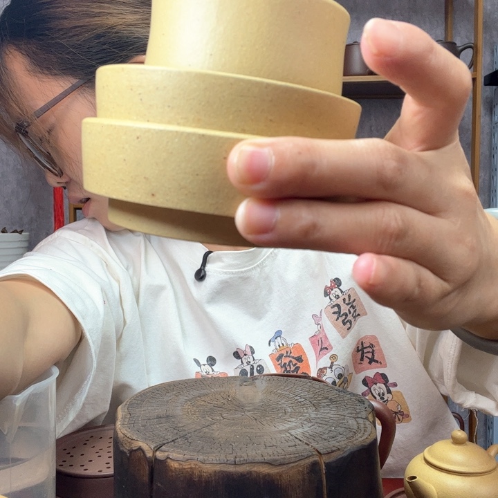 茶杯紫砂佛**生原矿紫砂杯