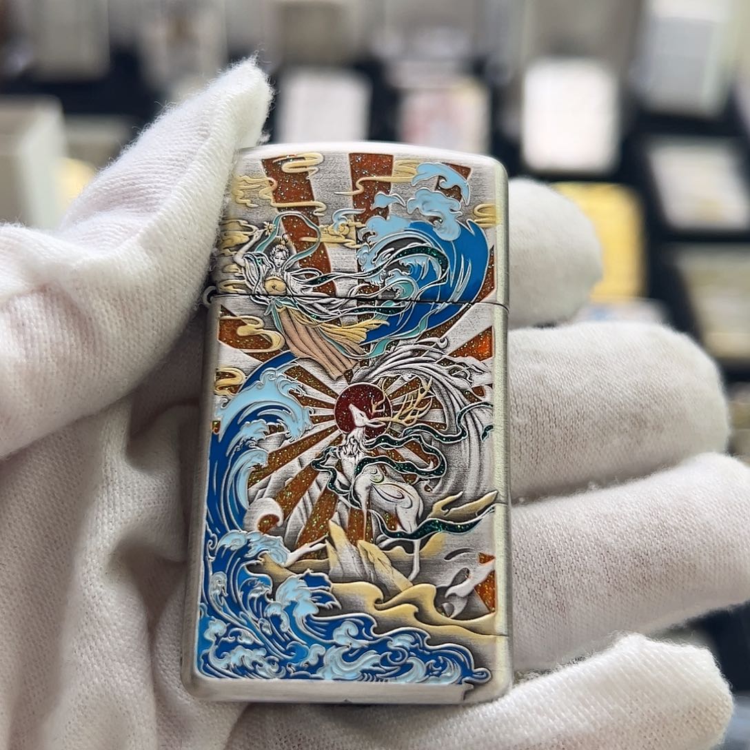 窄机套壳九色鹿打火机