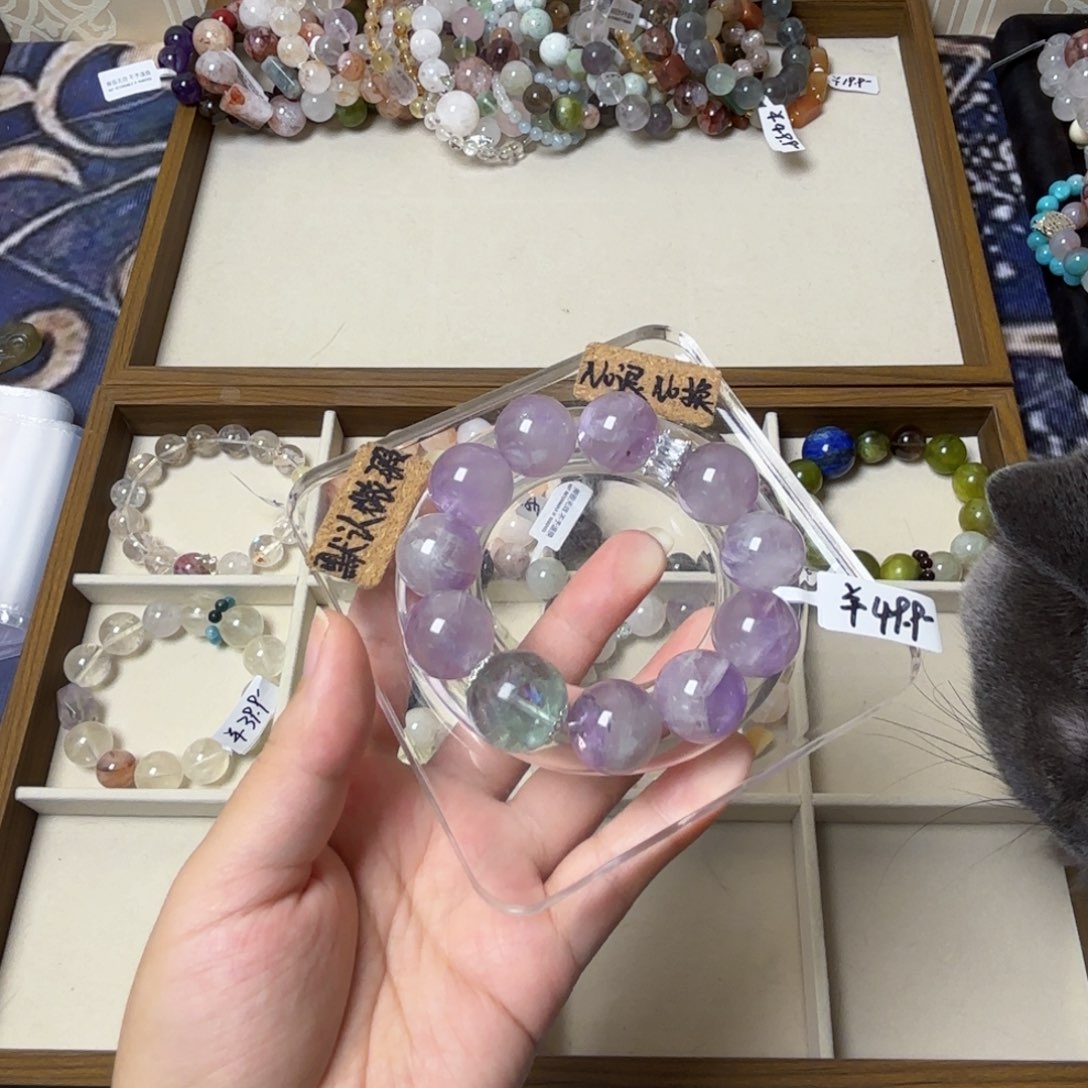 甜***甜手串未镶嵌水晶314号紫兔毛