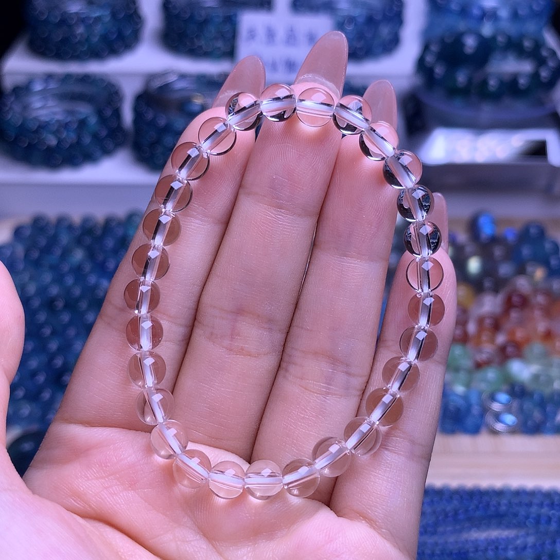 水晶手串未镶嵌白水6mm串