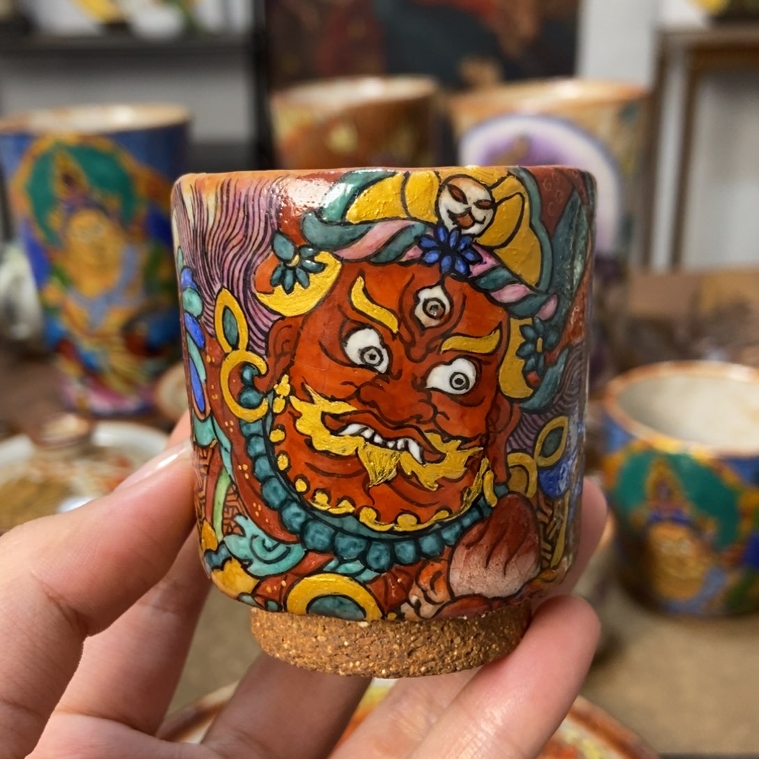 手工绘画主人杯杯子