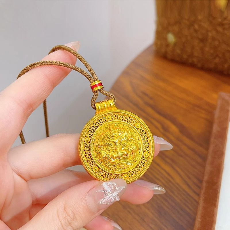 合金吊坠 独角兽貔貅罗盘吊坠