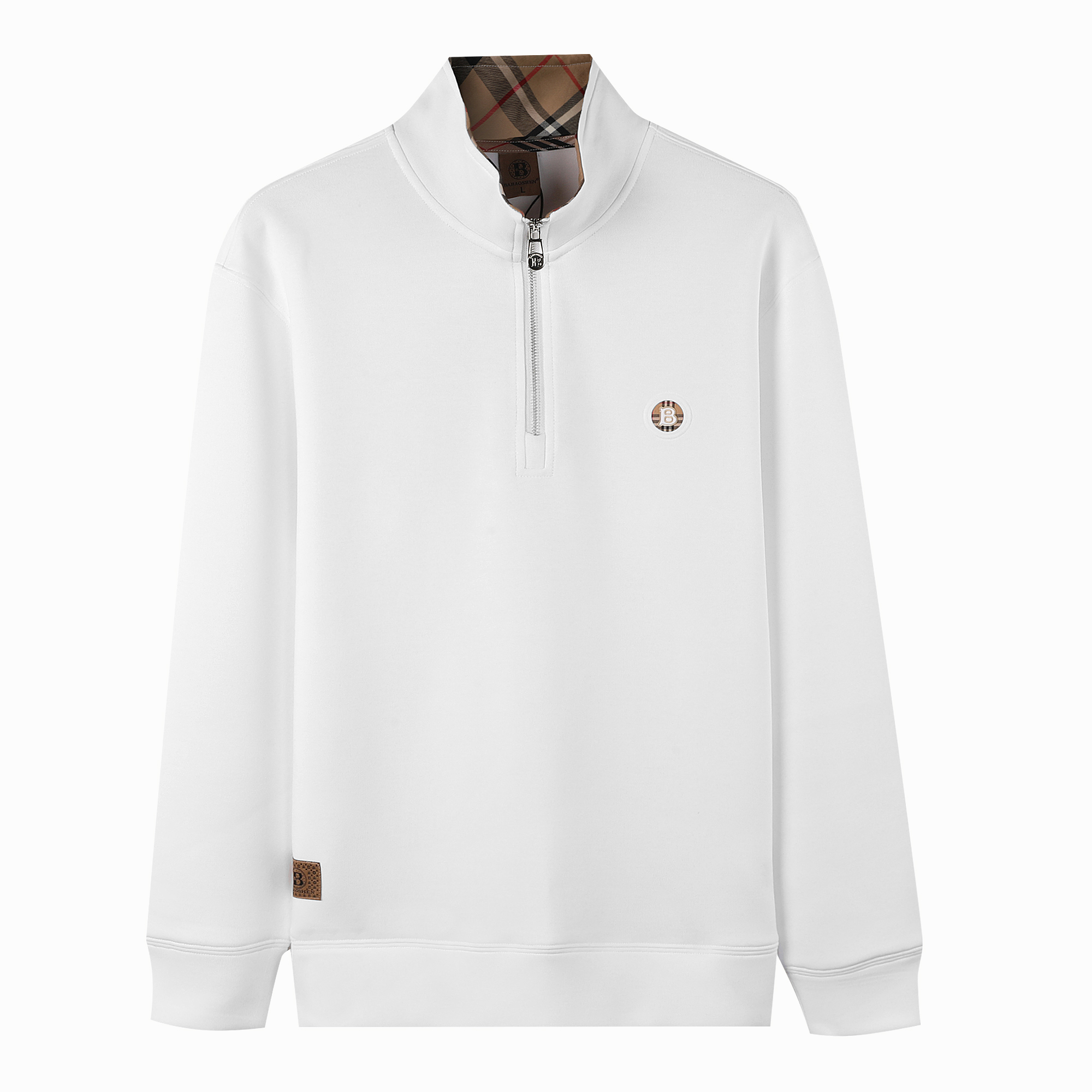 高奢卫衣轻奢秋冬半拉链宽松休闲百搭款卫衣立体刺绣款（B852#）