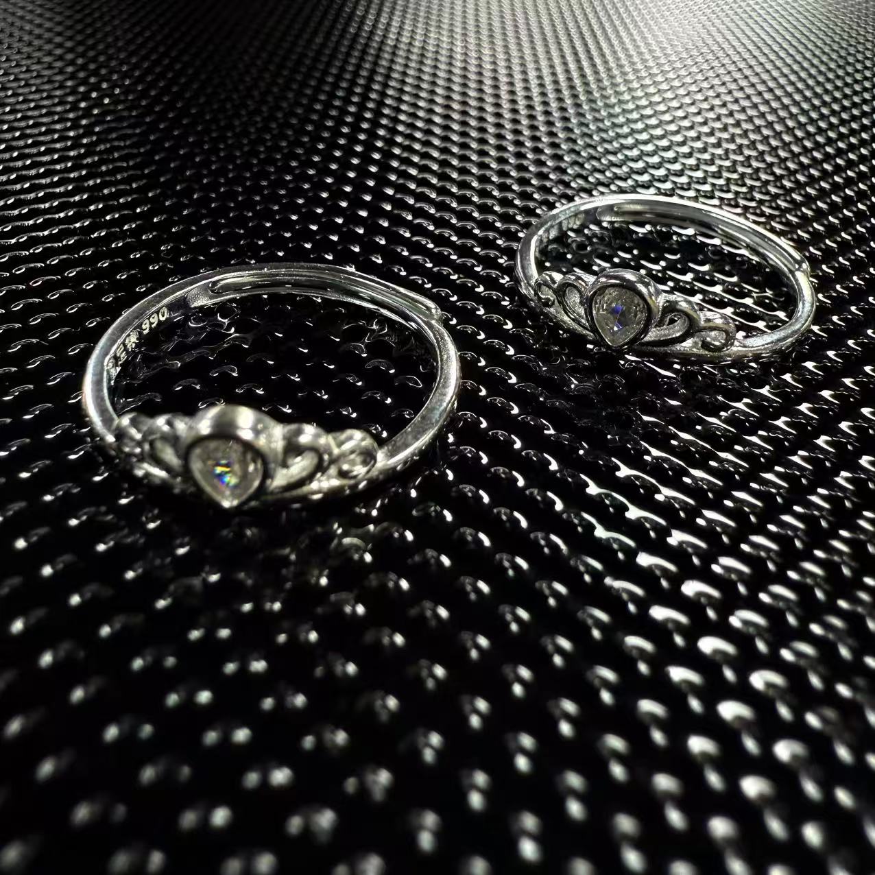 足银戒指 足银皇冠戒指*（多样性发一件）