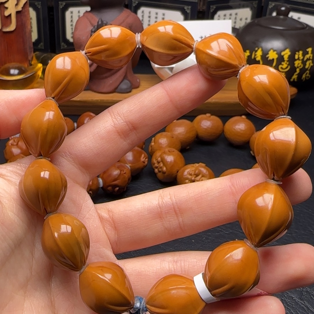 橄榄核手串/手链鲨鱼背素串