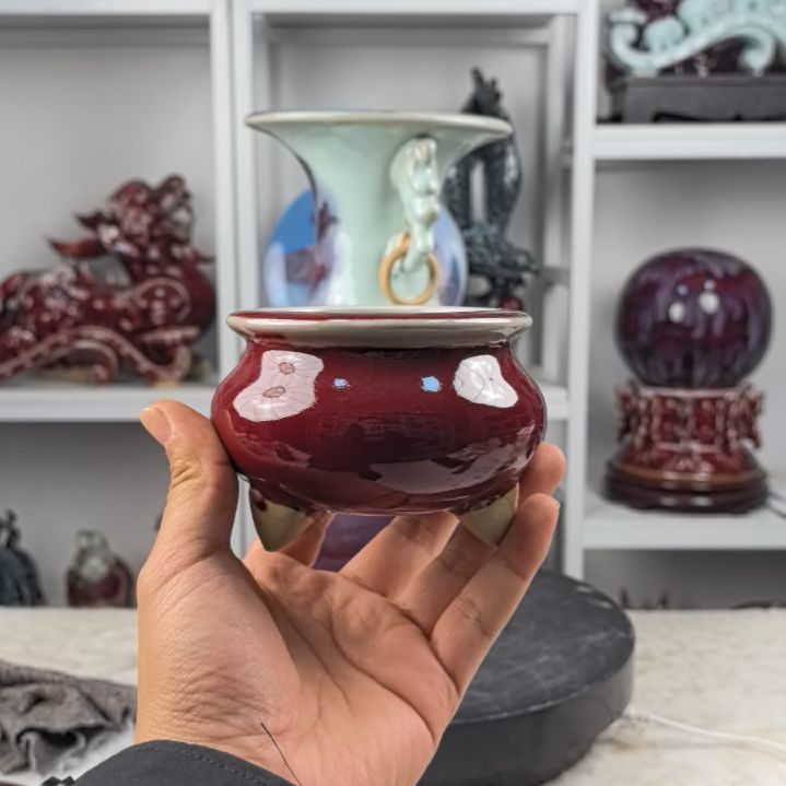 摆件钧瓷摆件神后镇钧瓷