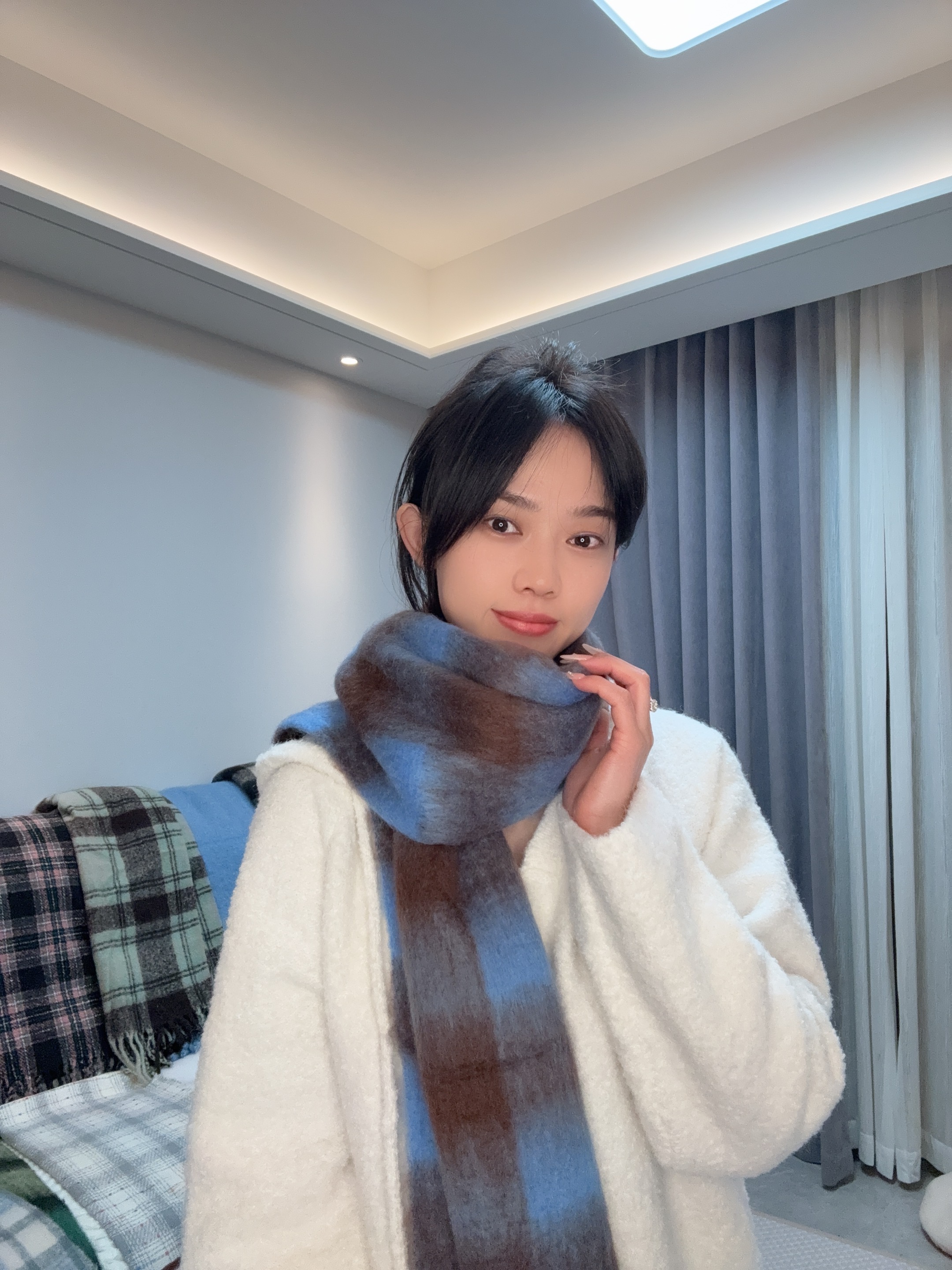 男女通用女韩版保暖围巾时尚百搭围脖网红款