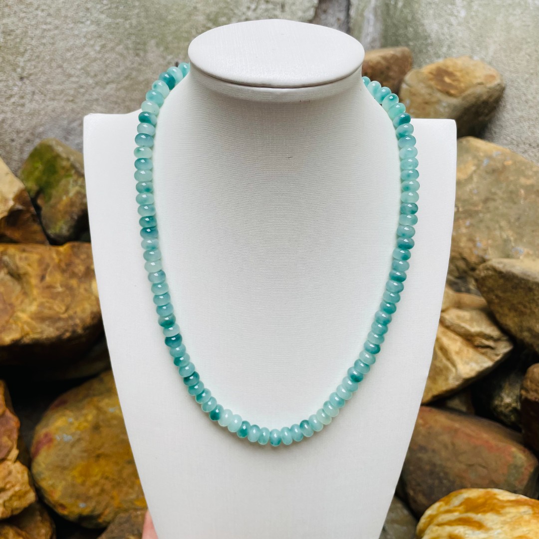 A088精品蓝飘算盘妈妈链8mm