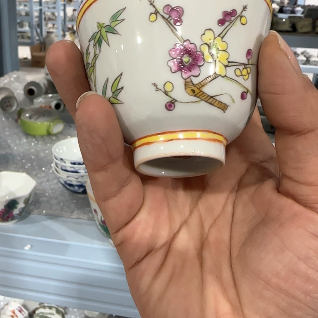 瓷片摆件手绘瓷器全部处理