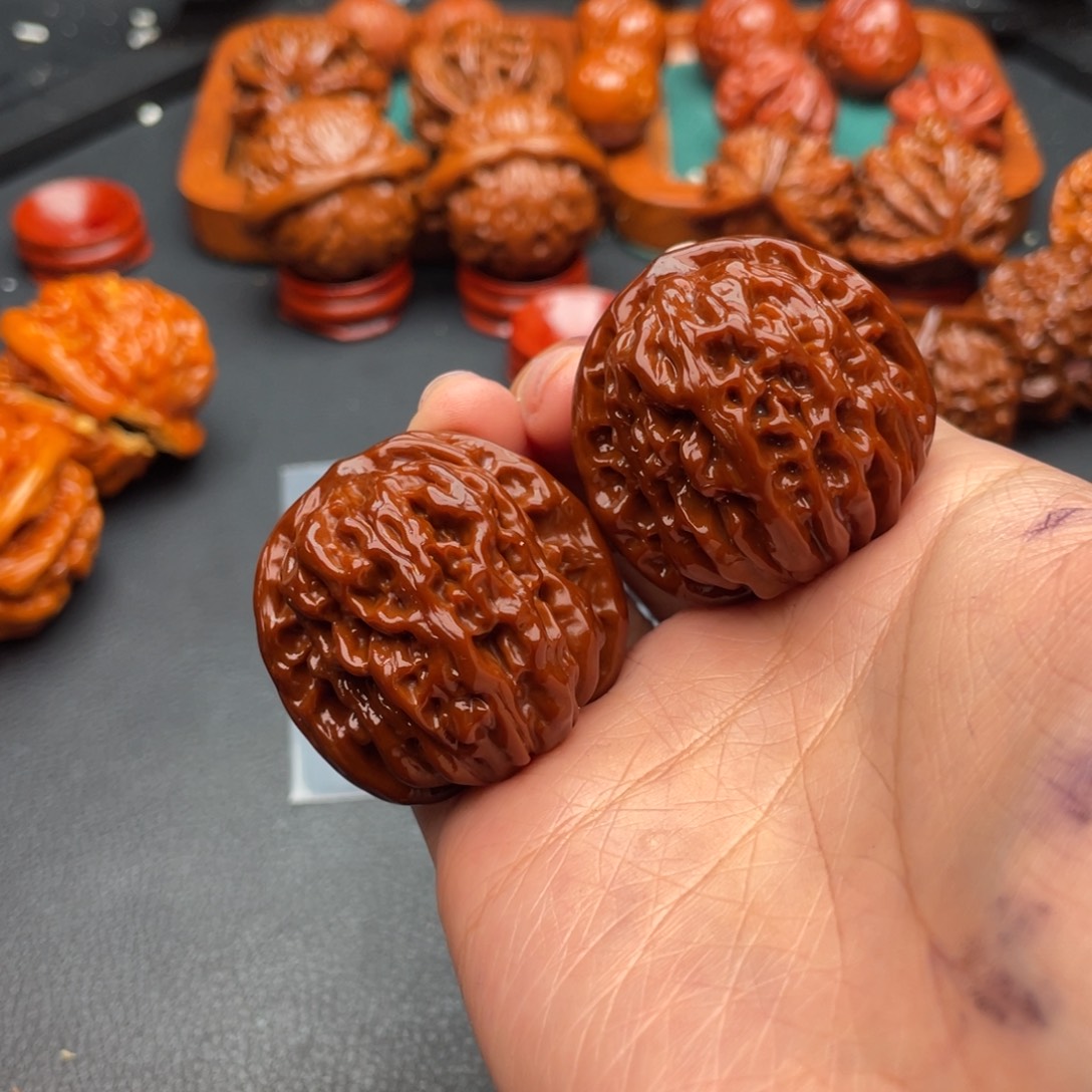 那***.把件文玩核桃四座楼