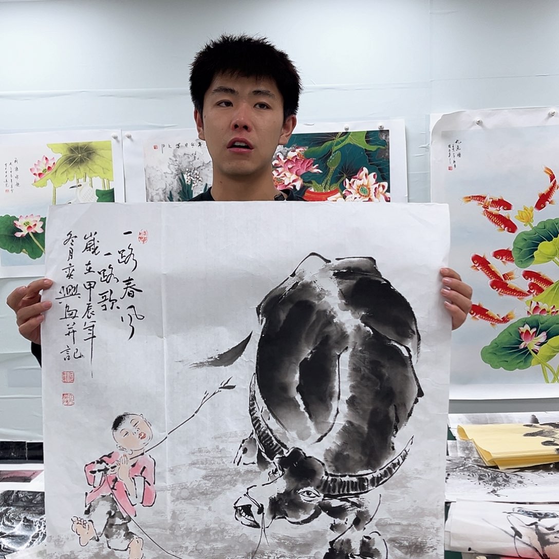 国画国画纯手工作品