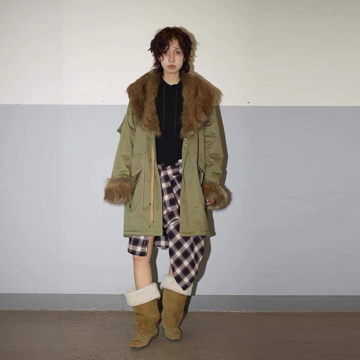 OPENYY 25AW 设计师品牌 毛领休闲外套 WHATsUP
