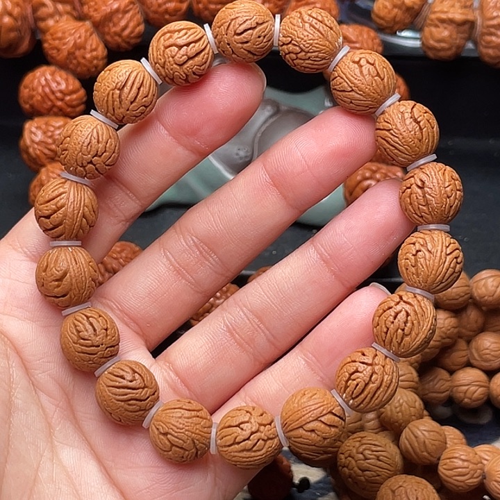 桃核手串精品绣球手串1.3