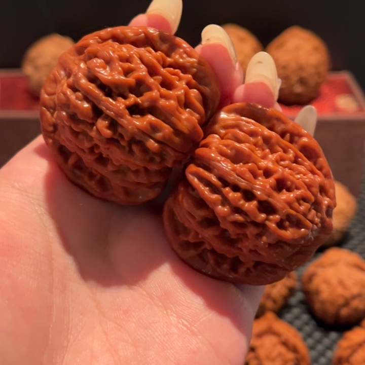 文玩核桃吊坠四座楼