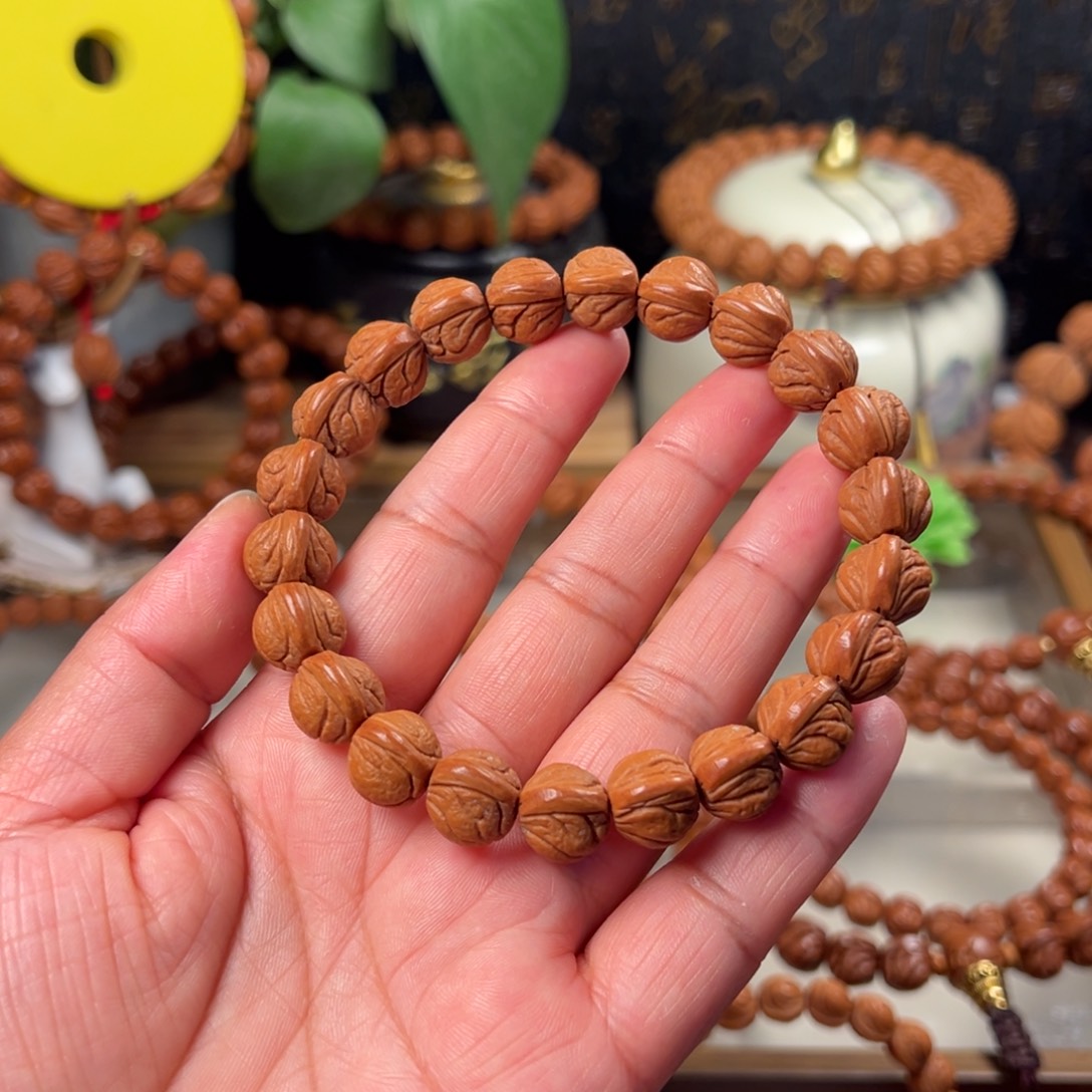 桃核手串玉龙脊手串12