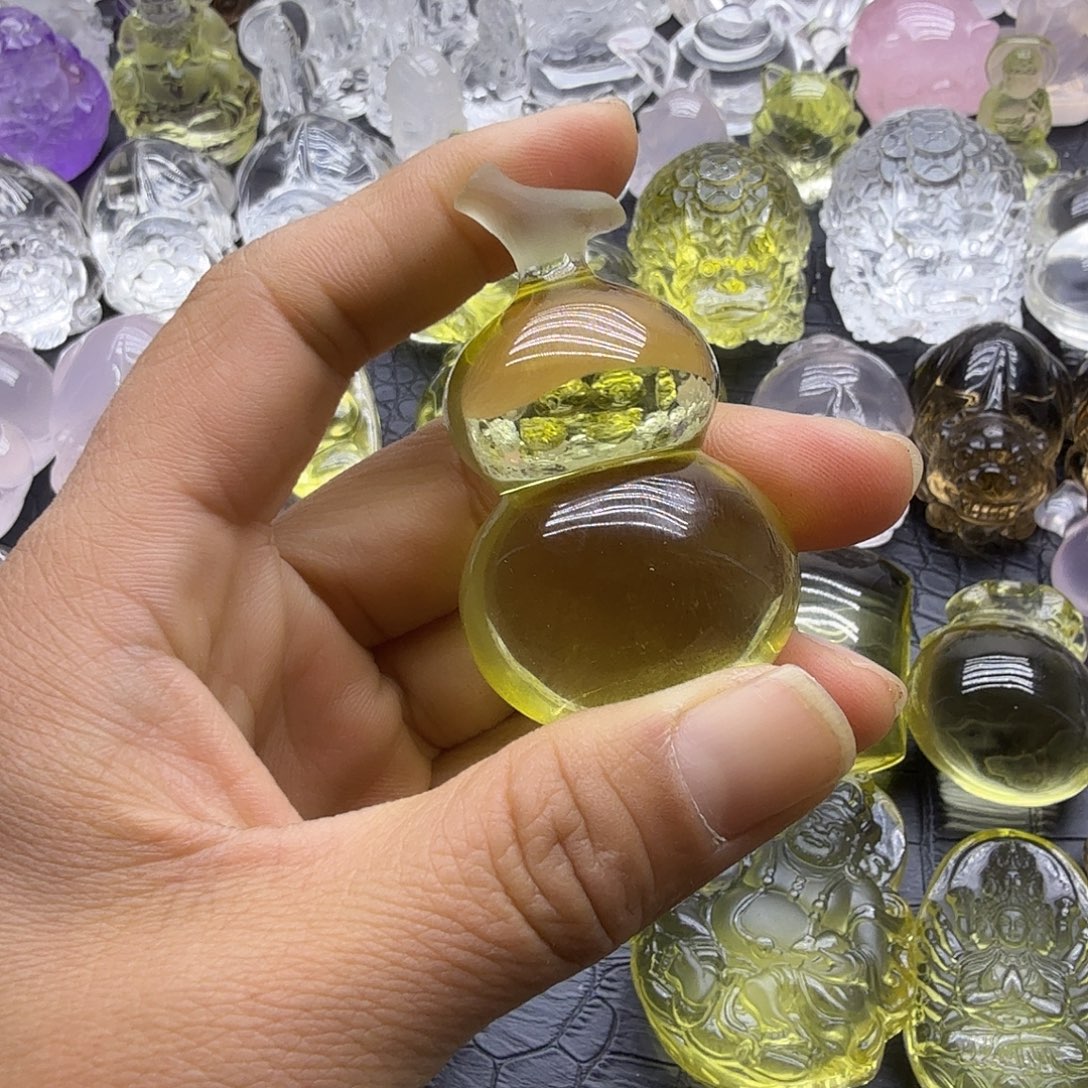 啄***店水晶颈饰未镶嵌吊坠