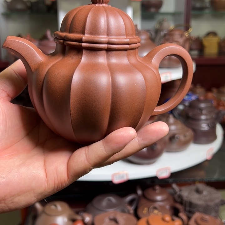 紫砂茶壶原矿掇球