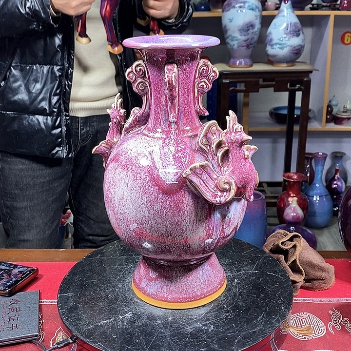 瓶中国神垕精品钧瓷