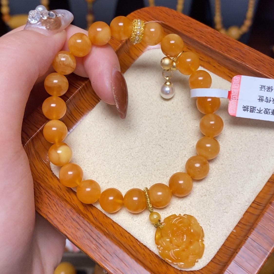 【闪购商品】未镶嵌蜜蜡手链手串