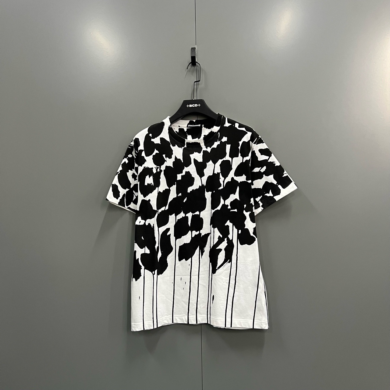 95新 DIOR/迪奥 (ll) 迪奥 墨点图案印花短袖 L袖口掉色
