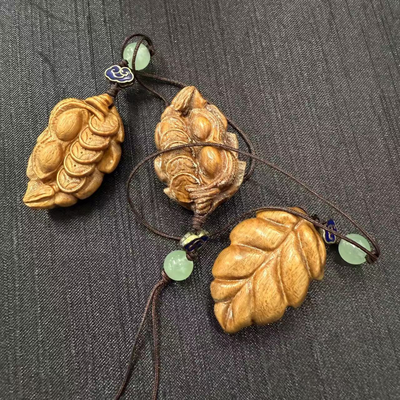 绿檀叶子挂件*（多样性发一件）