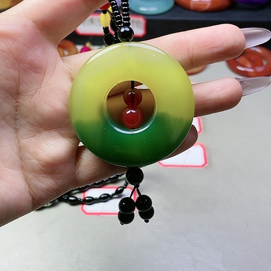 玛瑙/玉髓吊坠(不含链)未镶嵌缘***庆