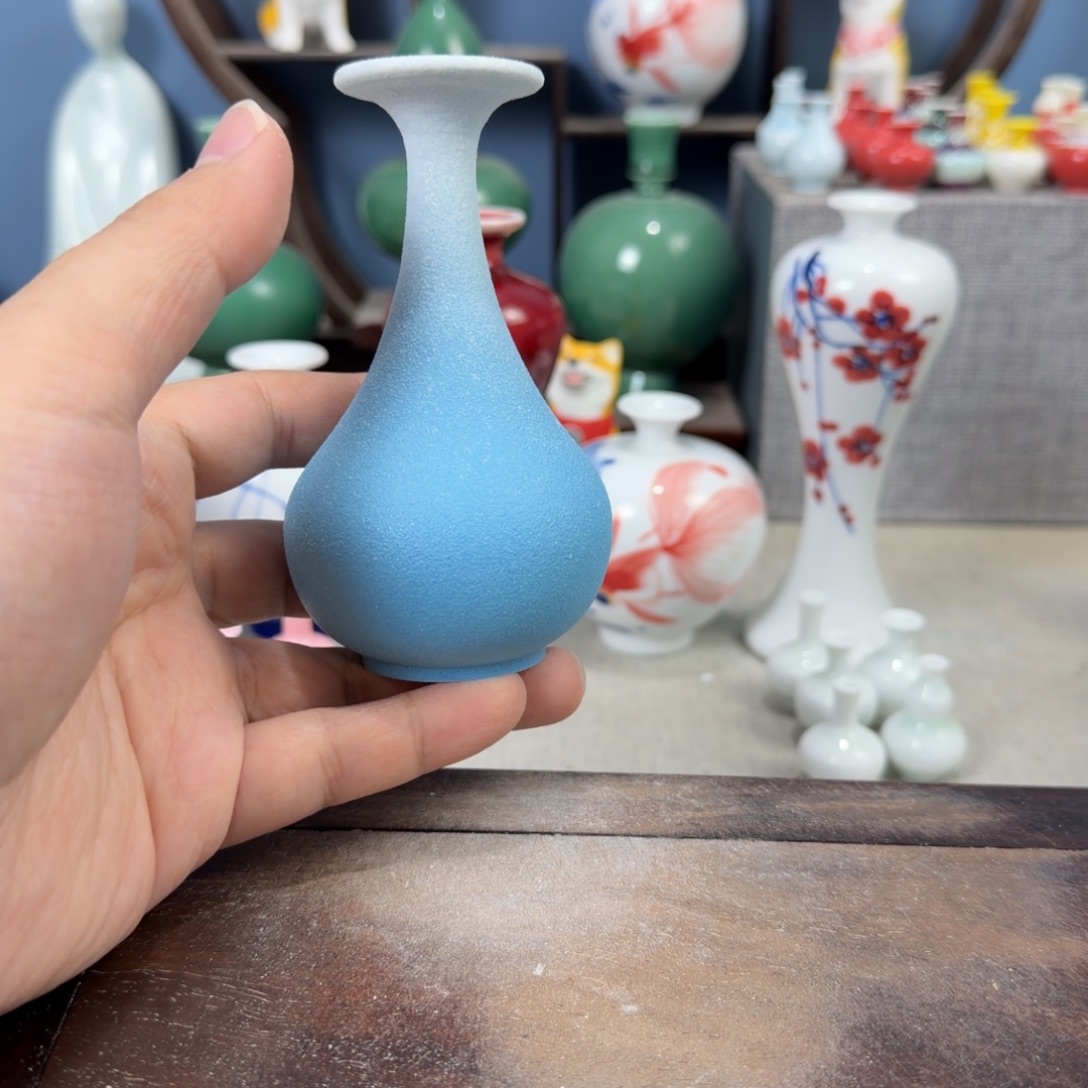 陶瓷手工小花器摆件