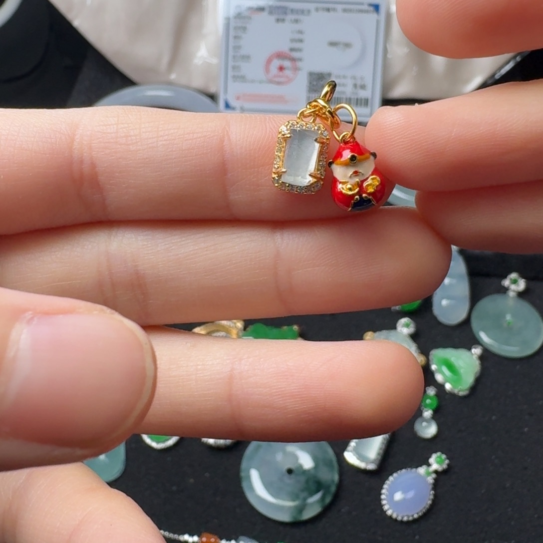 翡翠银S925镶嵌手链