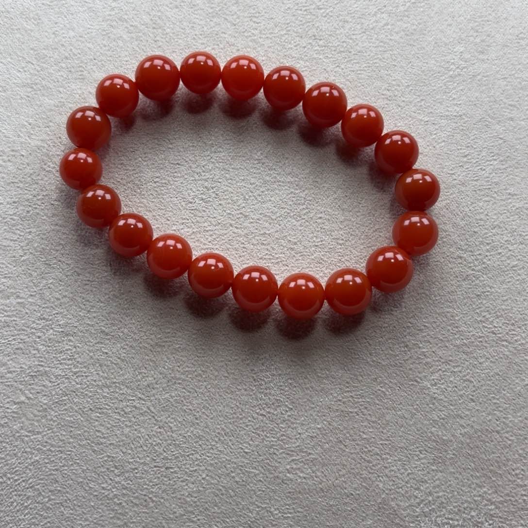 南红玛瑙手串未镶嵌汤*~