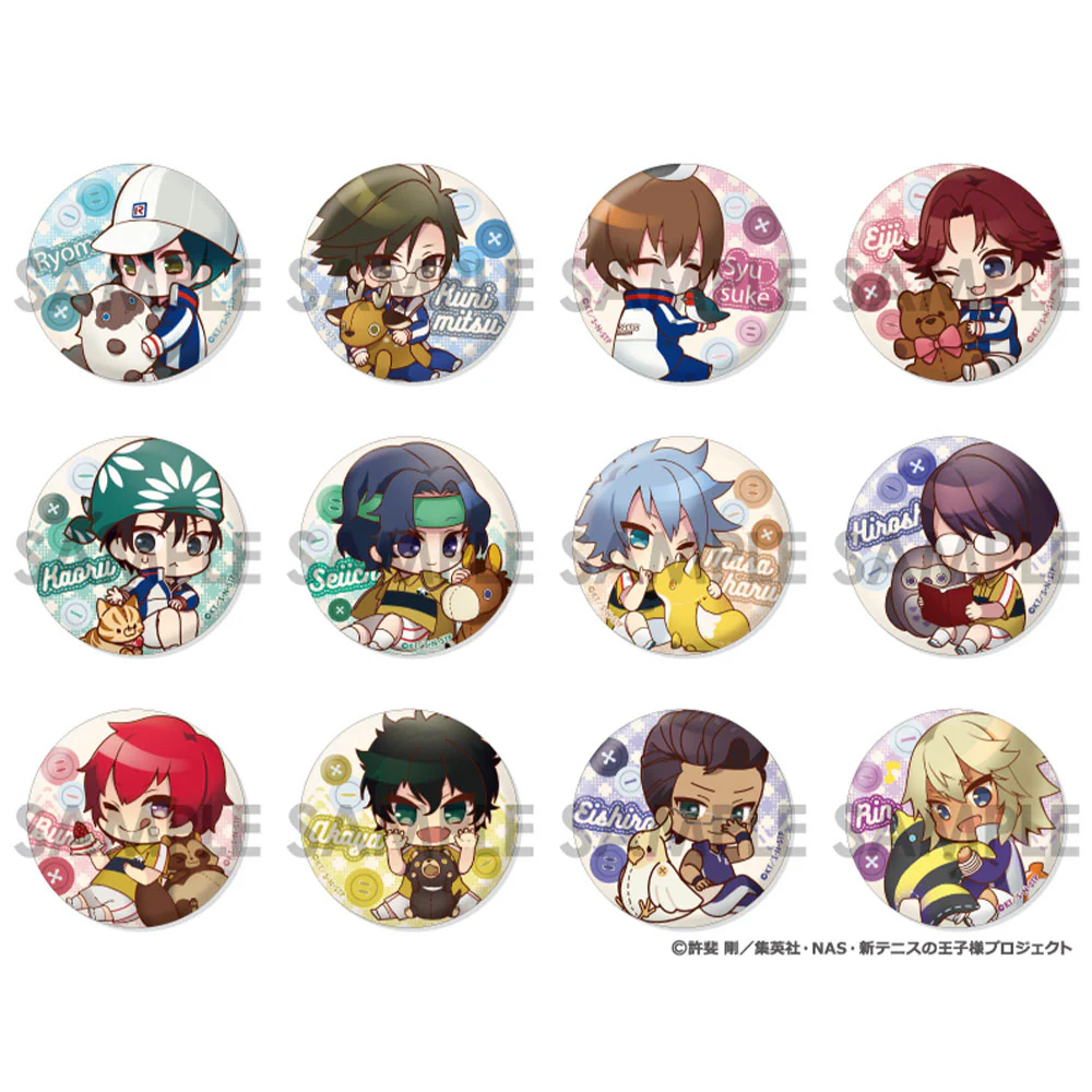 网球王子动物与王子QQR吧唧盲盒动漫周边潮玩盲盒