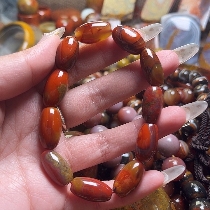 玛瑙/玉髓未镶嵌手串