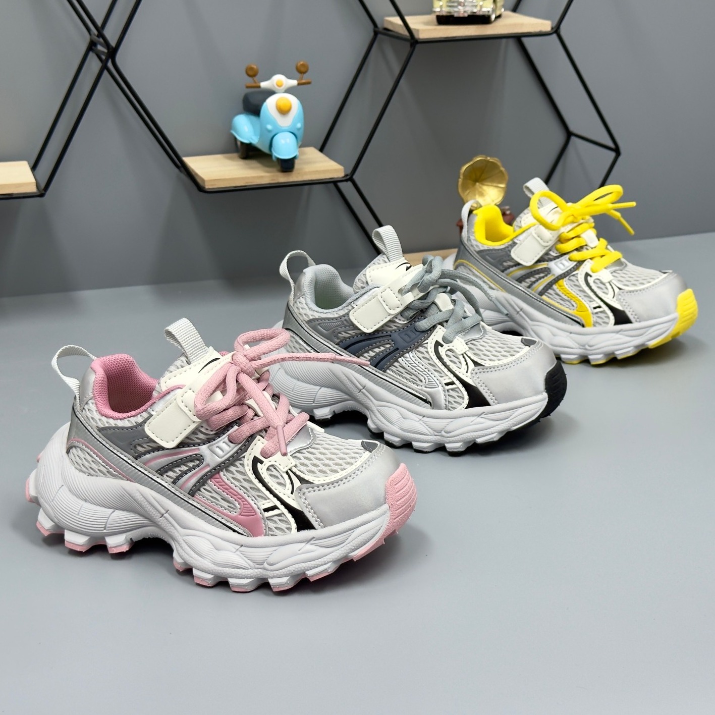 德尔惠28186新款潮流老爹运动鞋2025秋