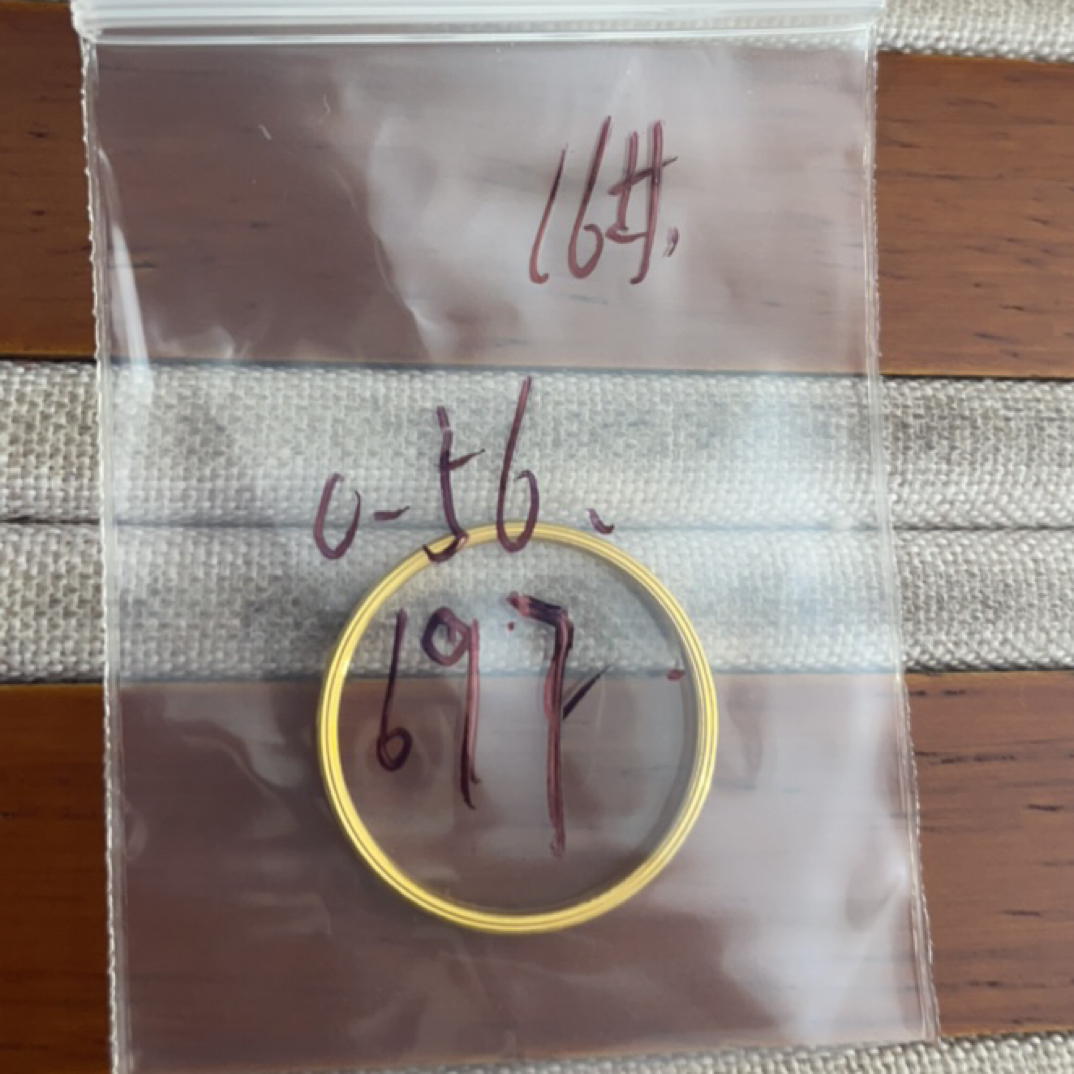 克重0.56 16号 碎冰冰戒指 足金999