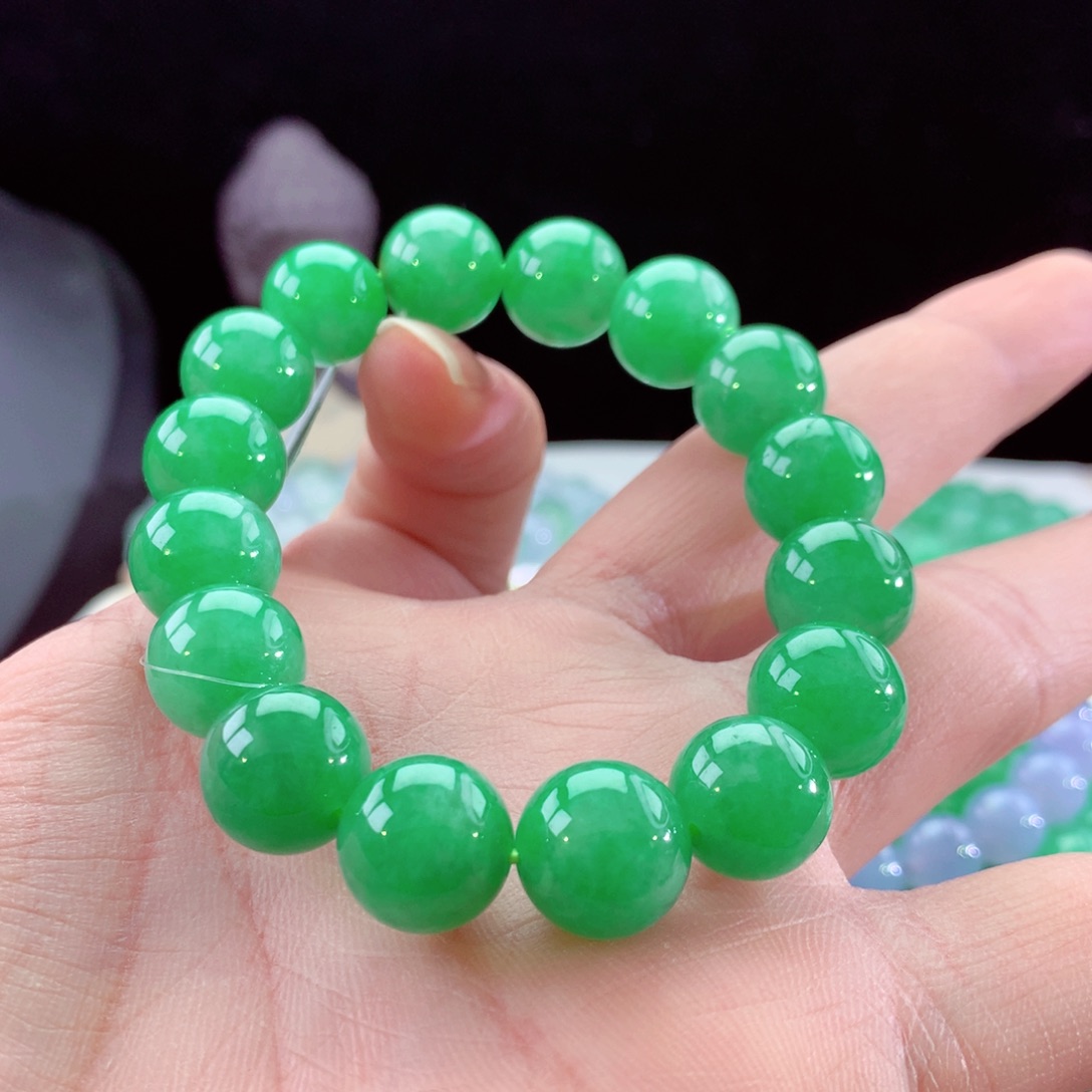 翡翠手链未镶嵌A****g卡11.8