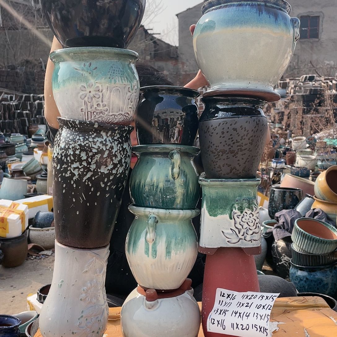 红陶宜兴紫砂花盆